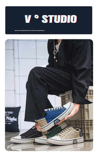 2026 New Summer Men's Breathable Versatile Skateboarding Shoes Men's Soft Bottom Casual Sports Trend Fashion Canvas Shoes 48size