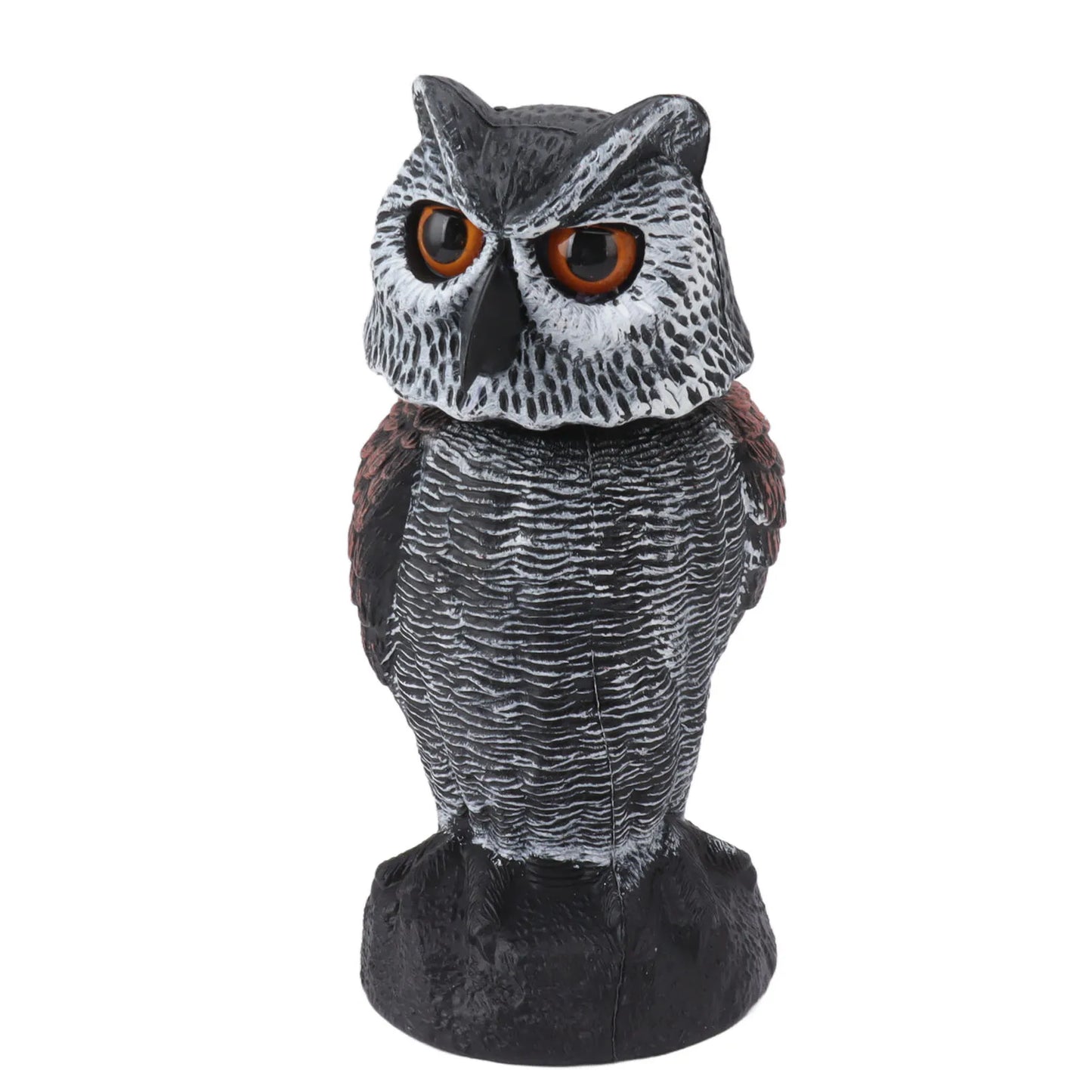 Owl Decoy Plastic Shake Head Owl Decoy To Scare Birds Away Scarecrow Fake Owl Outdoor Garden Decoration Owl Decoy to Scare Birds