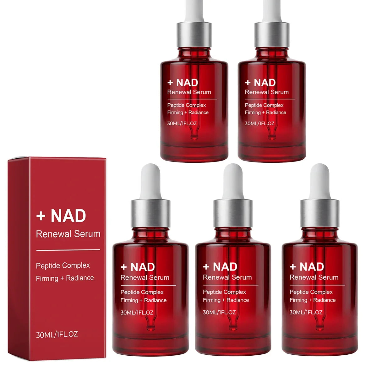 NAD+ Peptide Firming Serum Nourishing Face & Neck Treatment with Collagen Plumping & Radiance Boosting Skin Elasticity&Firmness