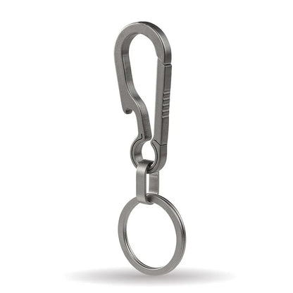 1PC Titanium Alloy Keychain Tiranium Buckle Key Ring Car Accessor Waist Hanging Chain Ring Buckles Opener EDC Outdoor Tool