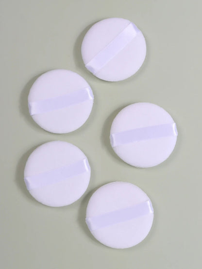 2-5-10-20Pcs Portable and Practical High-Grade White Round Powder Puff for Base and Fixing Makeup