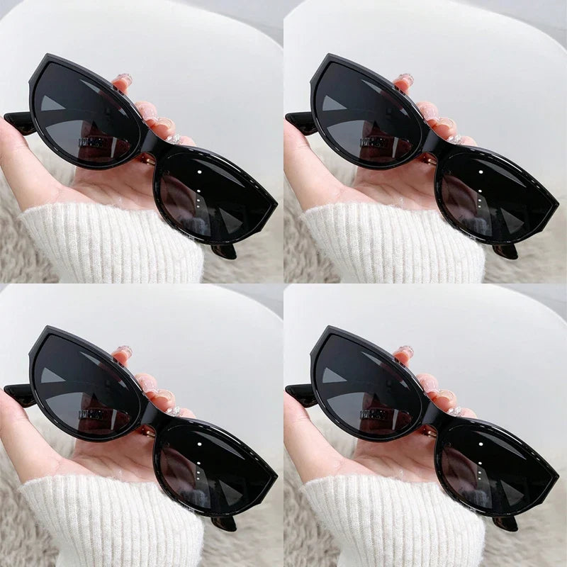 1/4pcs New Fashion Casual Cat Eye Sunglasses Vintage Brand Designer Sun Glasses Female Multi Color Eyewear UV400 Gafas De Sol