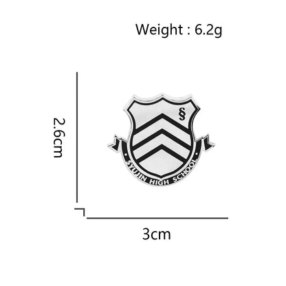 Persona 5 Shujin High School Emblem Enamel Brooch Anime Gaming Collectibles Badge Backpack Clothing Accessories Gamer Gift