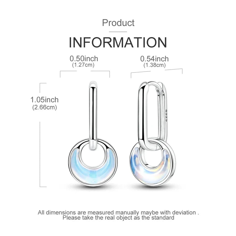 Genuine 925 Sterling Silver Love Feather Earrings Fit Original Charms Hoop For Women Girls Stud Earring Fine Jewelry Gifts