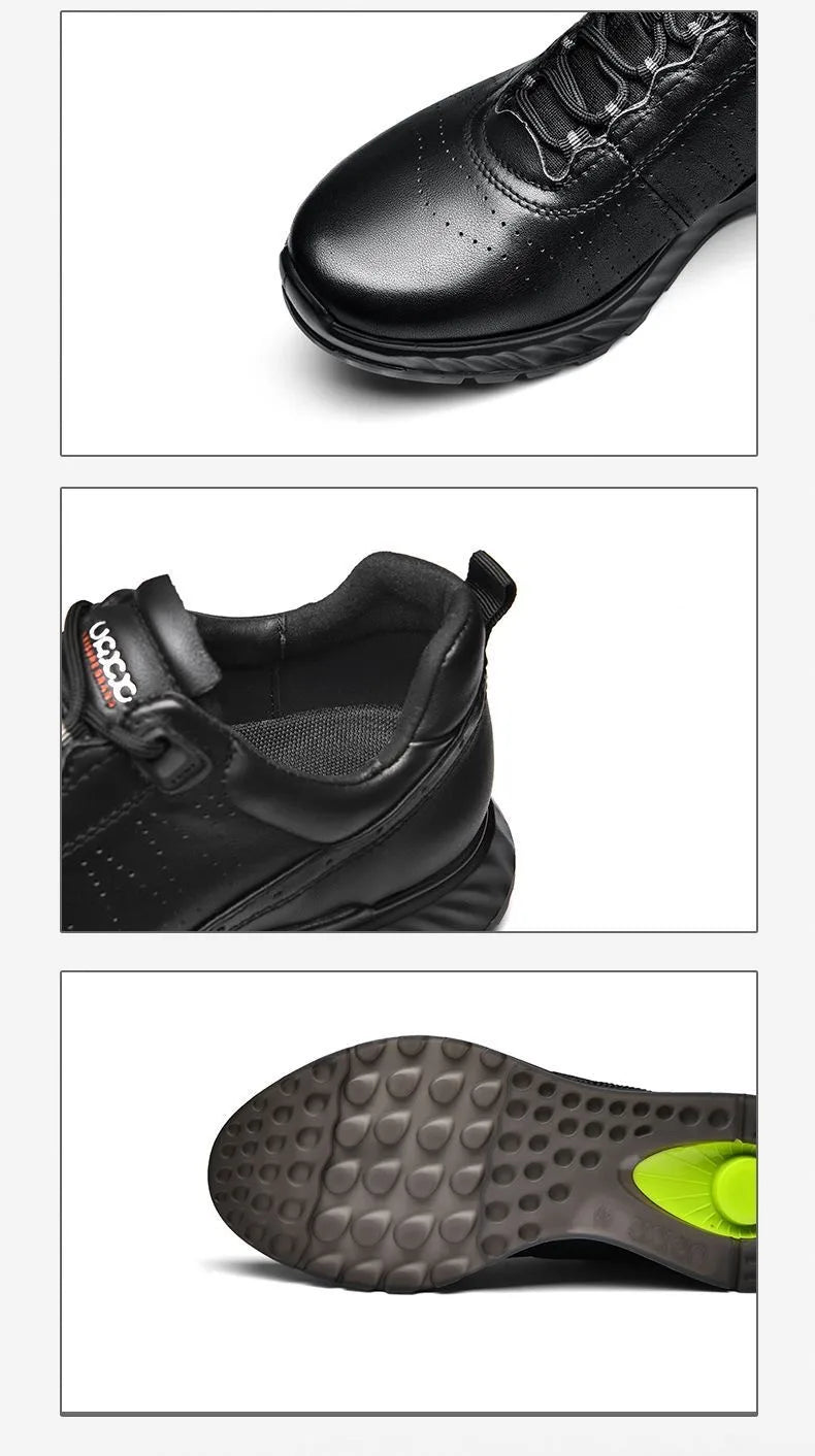 Genuine Leather Treking Shoes Mens Casual Shoes Business Brand Male Footwear Soft Comfortable Walk Sneakers