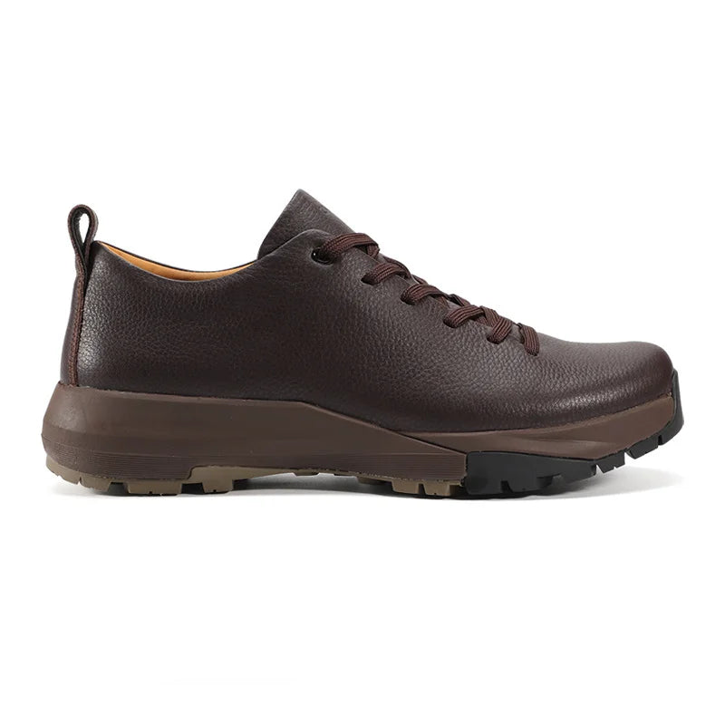 Men Sports Running Shoes Outdoor Walking Soft Casual Sneakers Fashion Designer Genuine Leather Sneaker Waterproof Shoes Men