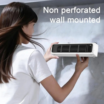 Portable Air Conditioner, Wall Mount Desktop Fan, 3 Speed Bladeless Tower Fan with Digital Display, Quiet Personal Cooling Fan f