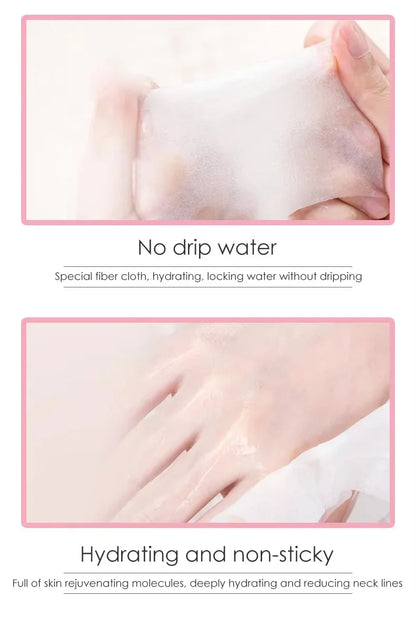 10pcs Goat Milk Neck Mask Collagen Firming Hydrating Crystal Neck Masks Skincare Nourishing Brightening Beauty Necks Skin Care