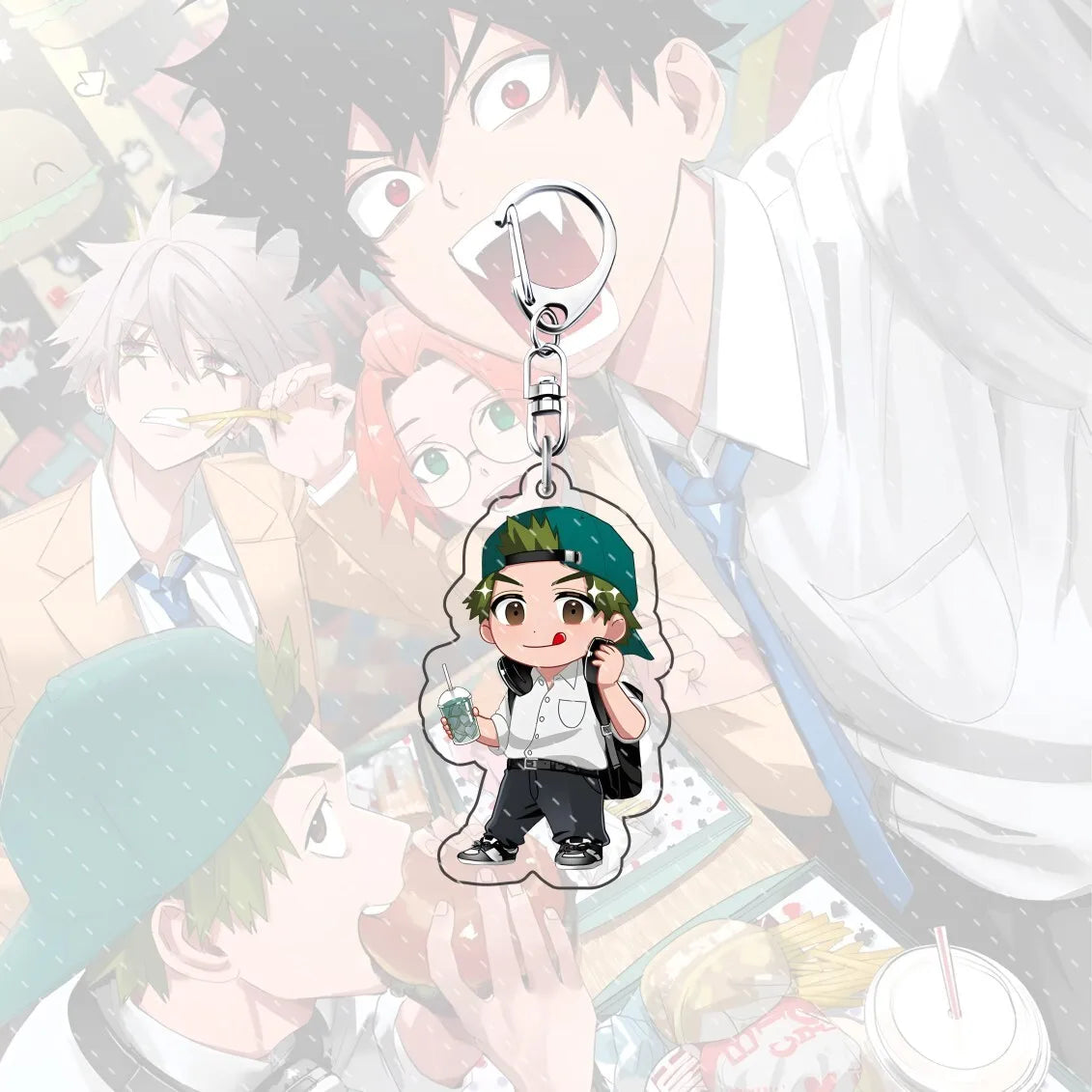 Comic anime Phantom Busters 6 cm acrylic backpack pendant cute keychain decoration collectible gift