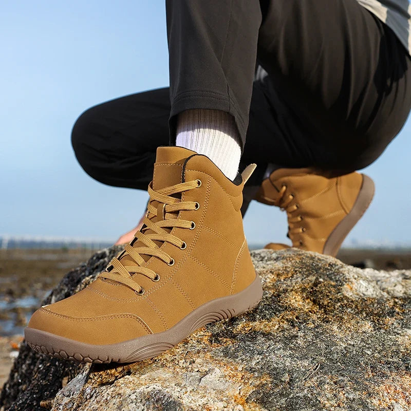 2026 New Unisex Sports Shoes Lightweight And Non Slip Walking Shoes Comfortable High Top Solid Color High-Quality Hiking Shoes