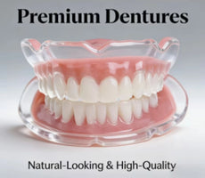 Comfort Fit Full Set Dentures Silicone Fake Teeth Natural Smile Instant Confidence Oral Care for Adults