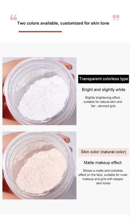 Oil Control Loose Powder Can Reduce Pores and Fine Lines, With a Long-lasting Matte Effect and Natural Facial Makeup Powder