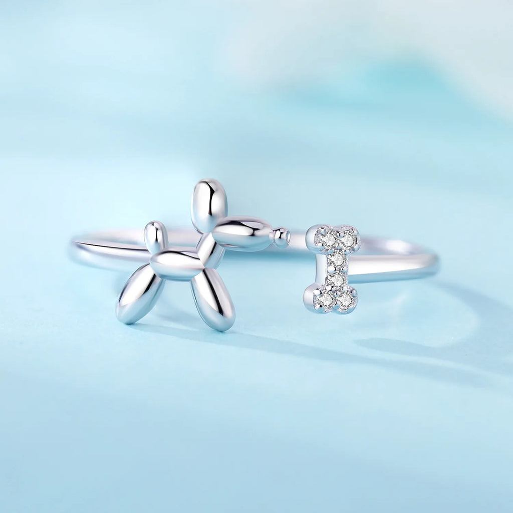 Original 925 Sterling Silver Open Ring Exquisite Panda Dolphin Adjustable Ring Original Daily Fine Jewelry Women Birthday Gifts