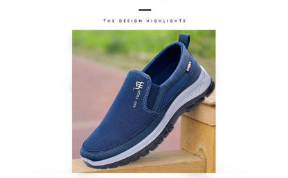 2026 Men Casual Shoes Breathable Soft Bottom Sneakers Men Non-Slip Walking Shoes Comfortable Slip-On Men Loafers Tenis Masculino