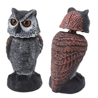 Owl Decoy Plastic Shake Head Owl Decoy To Scare Birds Away Scarecrow Fake Owl Outdoor Garden Decoration Owl Decoy to Scare Birds