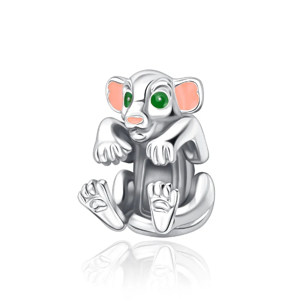 DSN 925 Silver King Of The Grasslands 2026 Charm Beads Pendant Fits Bracelet Necklace DIY Women Festival Party Jewelry Gifts