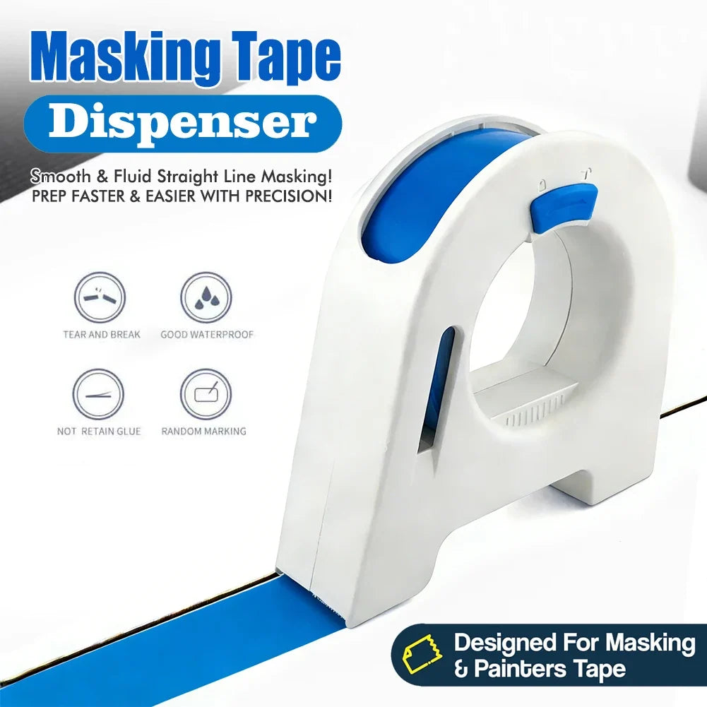 Masking Tape Applicator Tool Manual Paper Tape Dispenser for Wall Painting Caulking Aid Fall Home Renovation DIY Tool