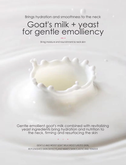 10pcs Goat Milk Neck Mask Collagen Firming Hydrating Crystal Neck Masks Skincare Nourishing Brightening Beauty Necks Skin Care