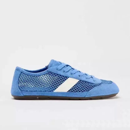 AIYUQI 2026 Women's Flat Sneakers Anti-slip Lace-up Breathable Women Sandals Plus Size Mesh Fabric German Training Shoes Female