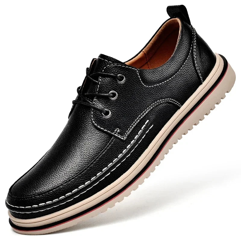 Leather Men Oxfords Shoes Handmade Italian Mens Casual Shoes  Brand Leisure Male Loafers