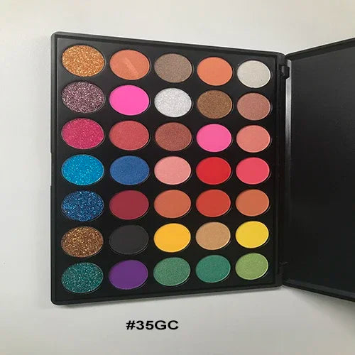 35 Color Eyeshadow Tray Daily Makeup Matte Lasting Nightclub Eyeshadow Pearl Fine Shimmer Waterproof Is Not Easy To Faint