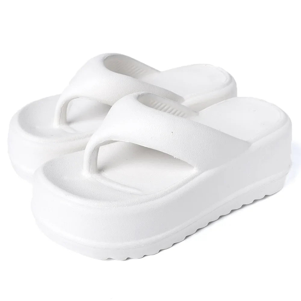 Comwarm New Thick Flip-flops Women Fashion Platform Sandals Outdoor Women Beach Slipper Home Comfort Women's Summer Sandals 2024