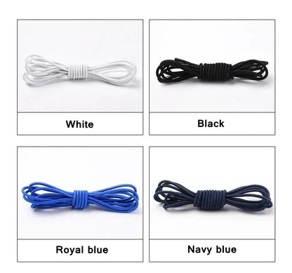 Fashion No Tie Shoelaces Elastic Laces Sneakers Flat Shoe Laces Without Ties Kids Adult Quick Shoelace One Size Fits All Shoes