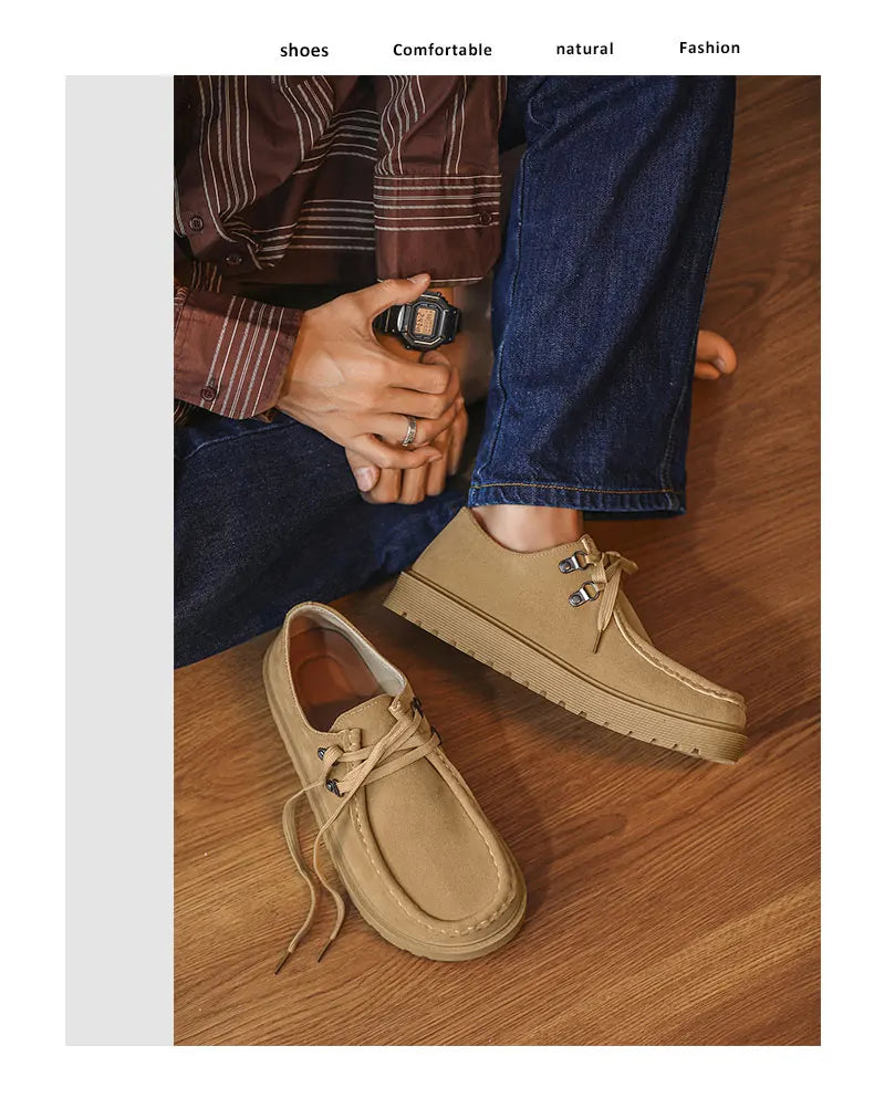Men Thick Soled Sneakers Fashion Spring/Autumn Soft Board Shoes Personalized Trend Versatile Multi Functional Men Casual Shoes