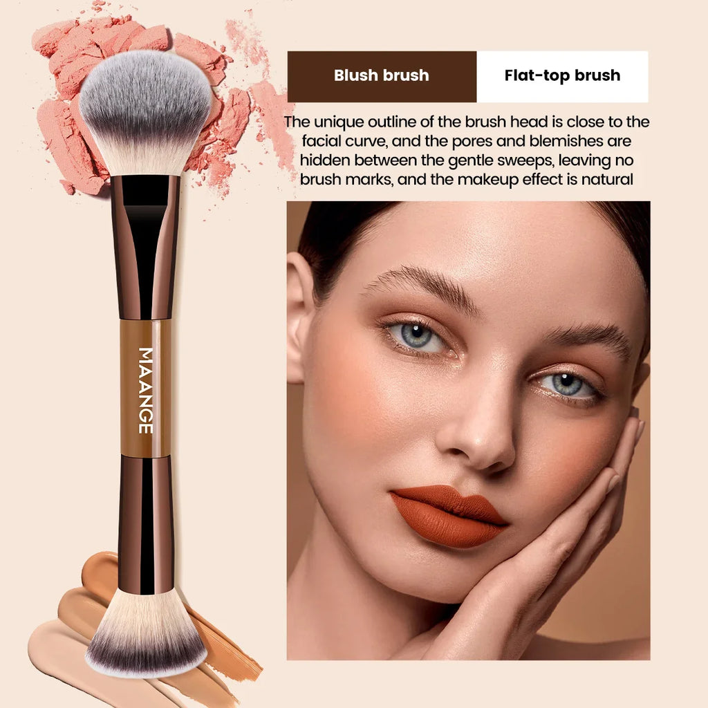 MAANGE 13pcs Makeup Brushes with Storage Bag Foundation Brush Powder Blusher Brush Eye Brush Multi-functional Makeup Brush Set