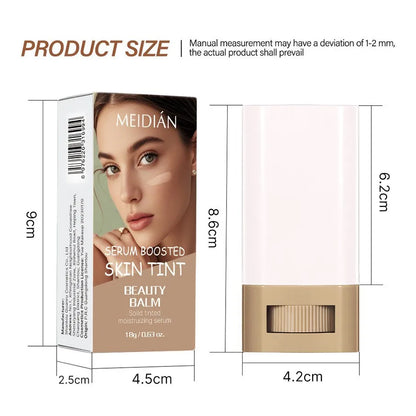 1/2PCS Skin Tint Stick Waterproof Nourishing Solid Tinted Serum Foundation Balm  Face Tinted Face Contour Stick Face Makeup