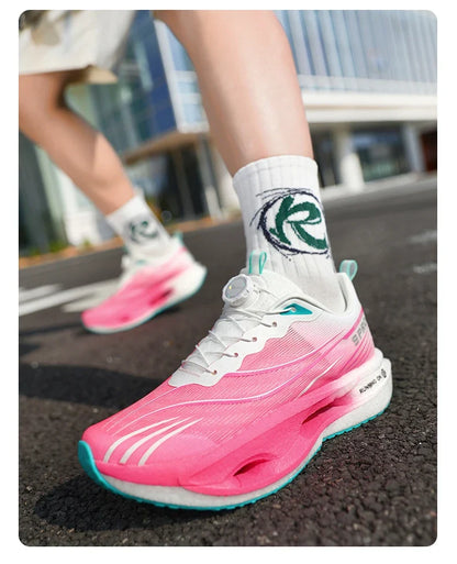 2026 Running Shoes Carbon Board Marathon Men Sports Breathable Lightweight Women's Comfortable Athletic Nonskid Casual Sneakers