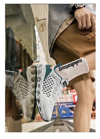 Casual Sneakers Mens Shock-absorb Running Shoes Lightweight Breathable Sports Shoes for Men 2026 New Trendy Gym Trainers for Man