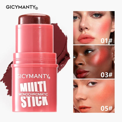 GICYMANTY Multi-Use Blush Stick  Contouring  Highlighting Cream Blush Stick  Finely Contouring Stick