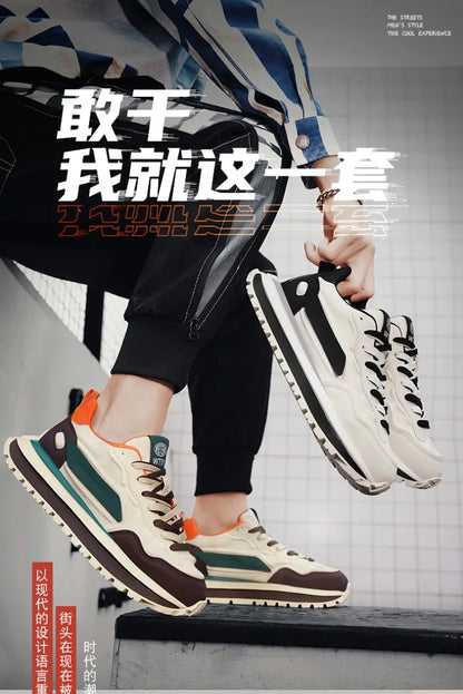 Trend Men Versatile Sneakers 2025 Autumn High Quality Comfortable Platform Sports Running Shoes Outdoor Youth Shoes for Men Plus