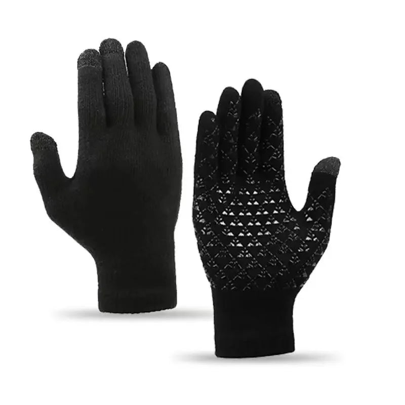 Randomly equipped with warm autumn and winter gloves for children aged 3 to 12, including anti-slip gloves with dispensing glue