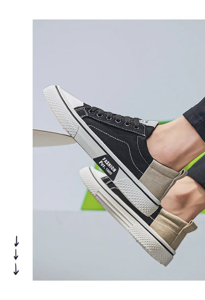 2026 New Summer Men's Breathable Versatile Skateboarding Shoes Men's Soft Bottom Casual Sports Trend Fashion Canvas Shoes 48size