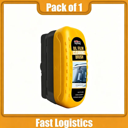 High Efficiency Car Windshield Oil Stain Remover Brush, Clear Bright Auto Glass Oil Film Cleaner