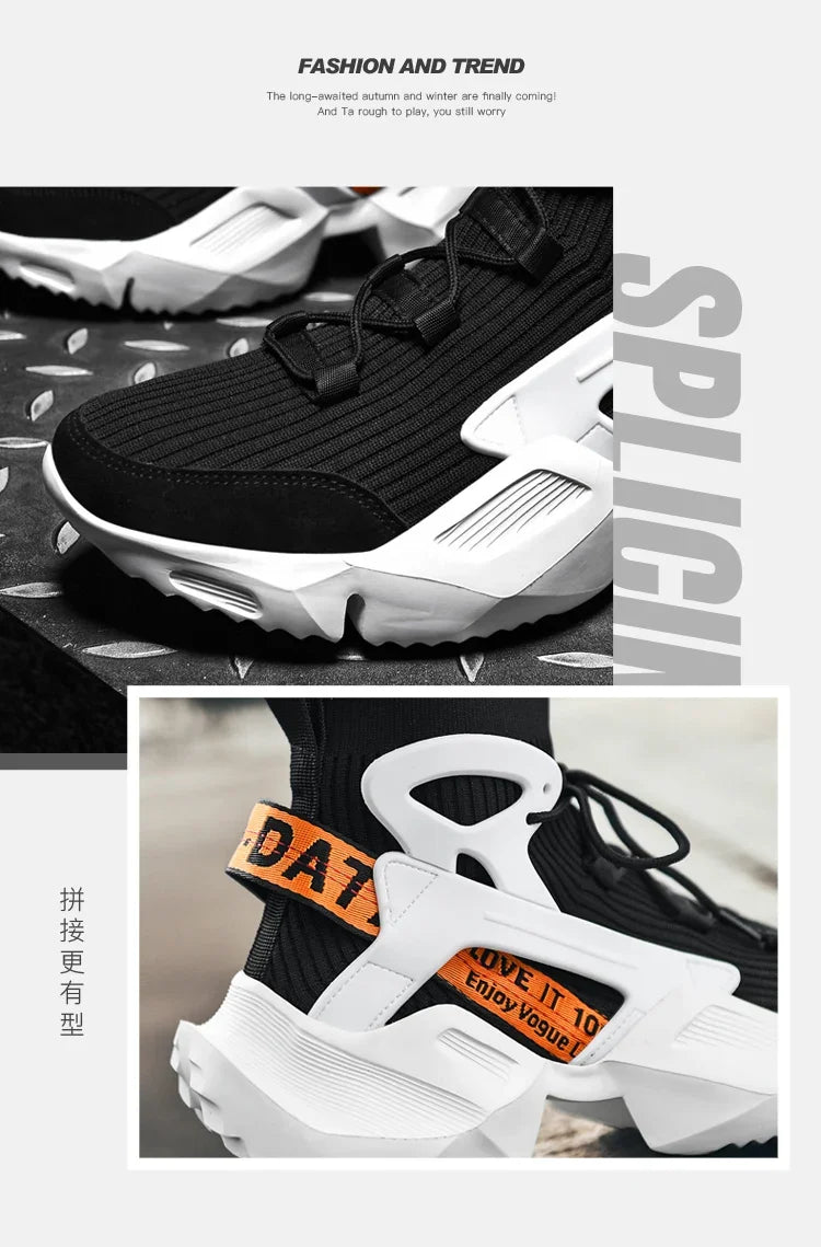 Men's Casual Sneakers Breathable Luxury Trainer Race Shoes Fashion Loafers Running Shoes for Male