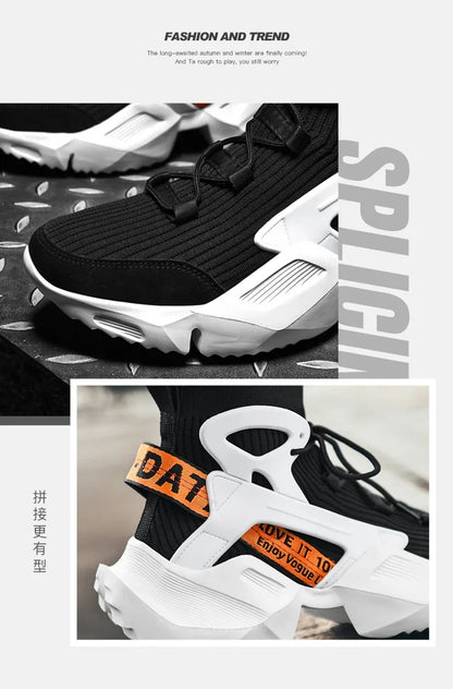 Men's Casual Sneakers Breathable Luxury Trainer Race Shoes Fashion Loafers Running Shoes for Male