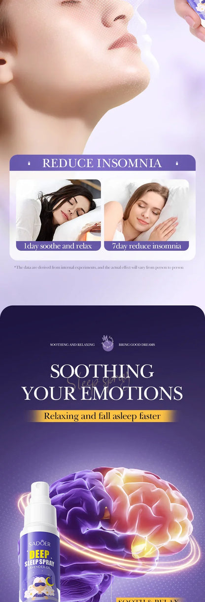 Lavender Sleep Spray 85ml Aromatherapy Sleep Lavender Pillow Mist Pillow  for Room Deep Sleep Spray