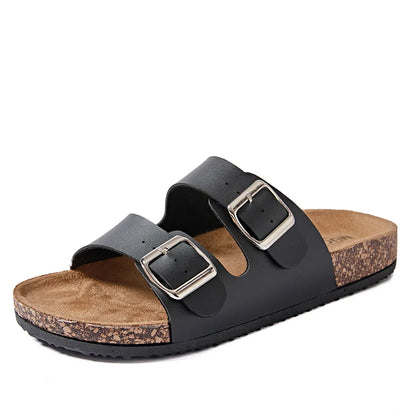 Cork slippers men's summer outerwear new style thick soled wear-resistant Boken shoes fashionable beach sandals 2026