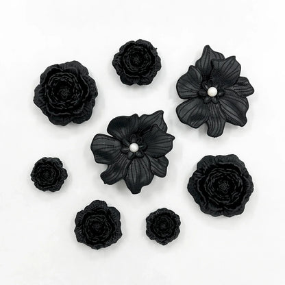 Cute Shoe Charms Set DIY Flower Hole Shoe Buckle Shoes Accessories 3D Flower Bouquet Bone White Hole Shoe Decorations For Women