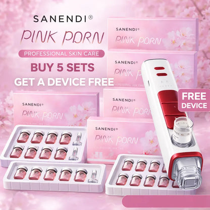 PDRN Salmon DNA Pink Cocktail Facial Serum For Face Glowing Hyaluronic Acid Korean 5 Box With Free EMS RF Tool