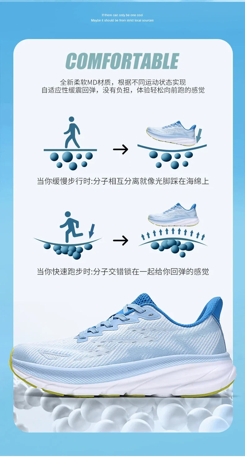 New Running Casual Sports Shoes Outdoor Comfortable Spring Summer Non-slip Sneakers Unisex for Men Women Soft Trainer Men Trail
