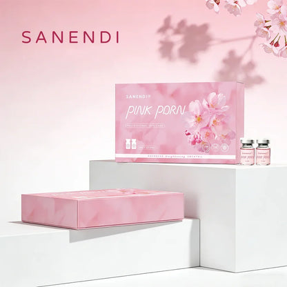 PDRN Salmon DNA Pink Cocktail Facial Serum For Face Glowing Hyaluronic Acid Korean 5 Box With Free EMS RF Tool