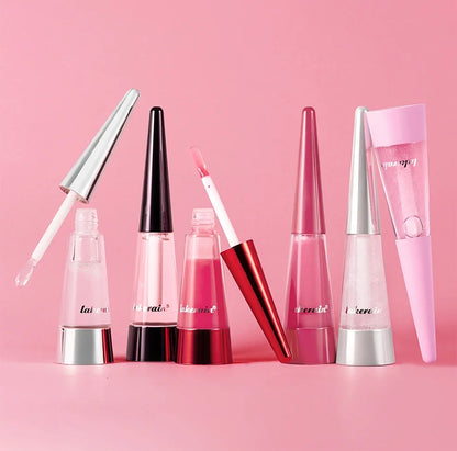 Lakerain Instant Lip Plumper Gloss Oil Lip Long-Lasting Moisturizer Volume Boosting Lip Oil Volumizing & Hydrating Non-Dry Plump