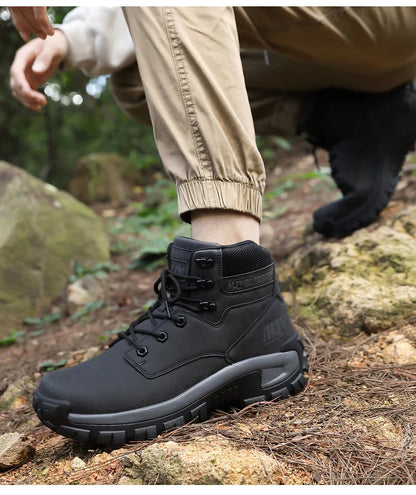New Men's Boots Fashion Outdoor Boots Breathable Hiking Boots Autumn Shoes Sneakers Lightweight Non-slip Men Desert Ankle Boots