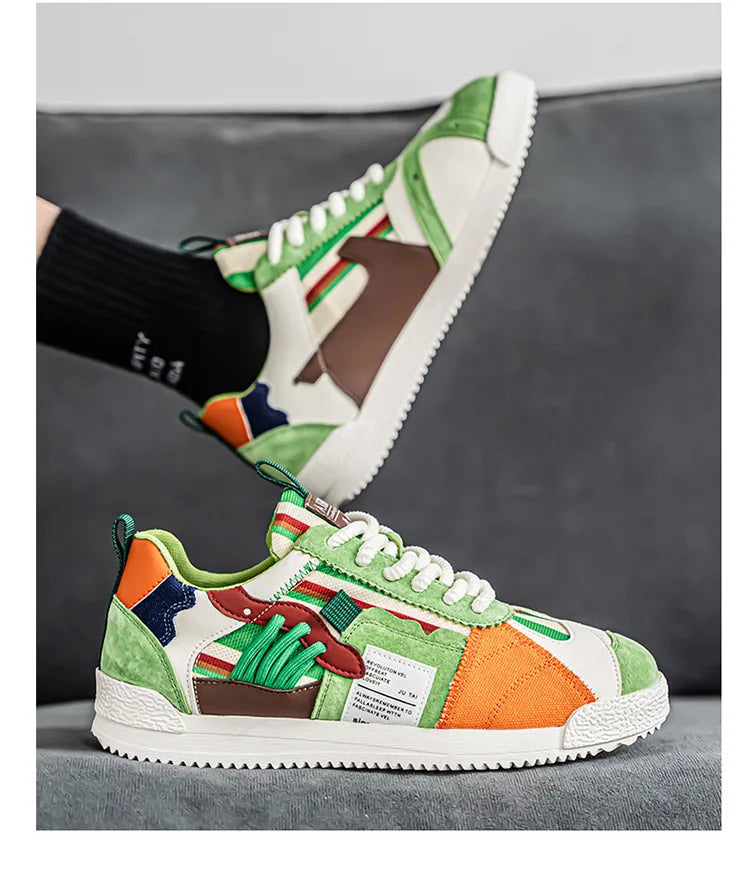 Large Size Men's White Sneakers Autumn Comfortable Non Slip Running Shoes Luxury Soft Sole Fashion Lace Up Outdoor Casual Shoes