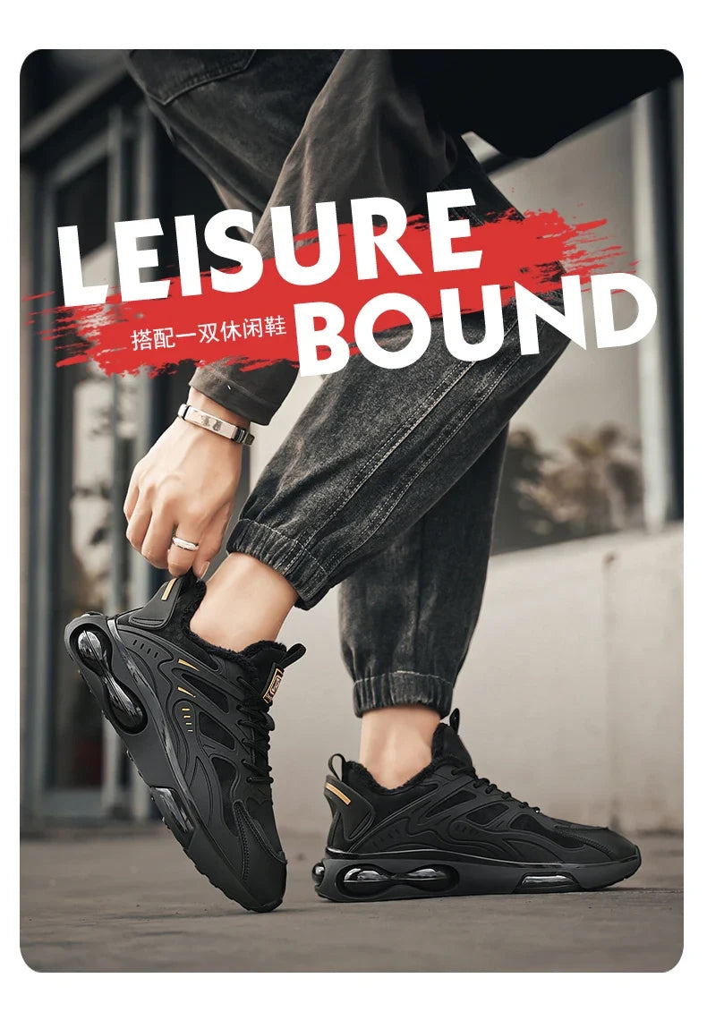 Couples casual sports shoes autumn winter warm plush cotton shoes Men Women fashion outdoor soft sole light racing running shoes