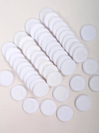 2-5-10-20Pcs Portable and Practical High-Grade White Round Powder Puff for Base and Fixing Makeup